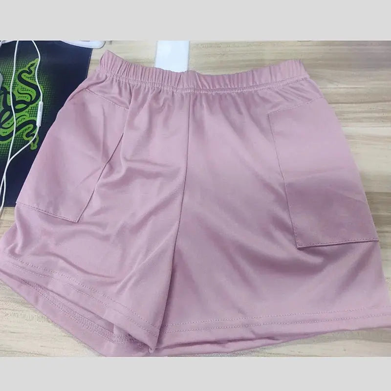 High Waist Pants With Pocket Yoga Shorts Women Sports Short Bottoms nowadaysfashion