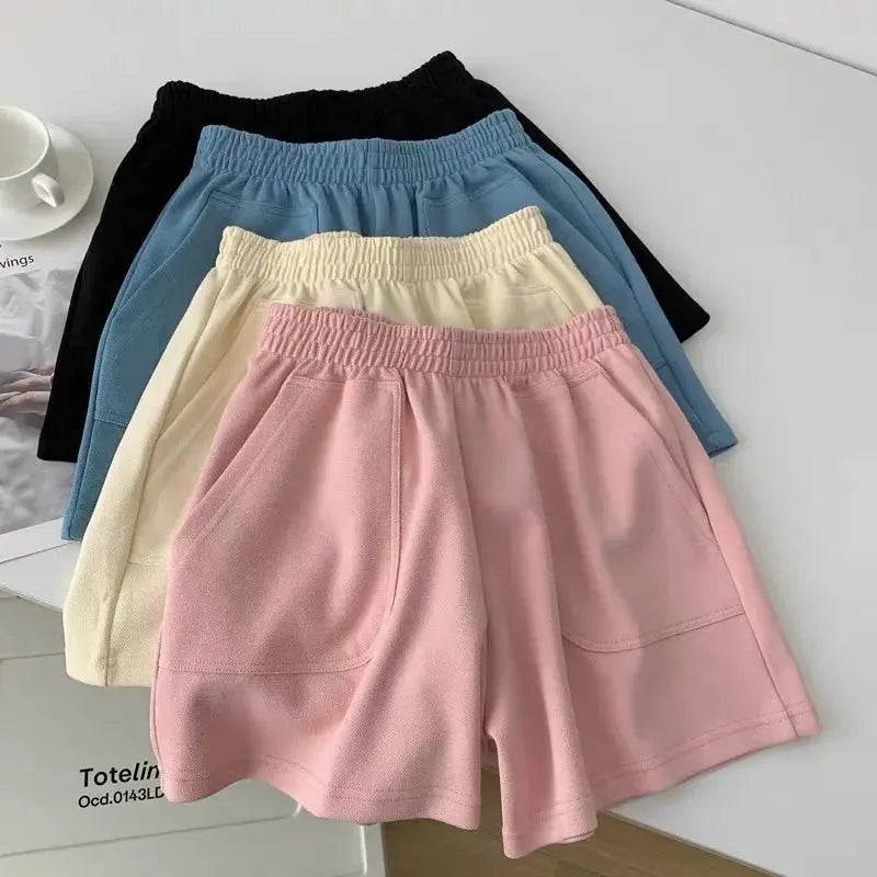 High Waist Pants With Pocket Yoga Shorts Women Sports Short Bottoms - Blade & Thread