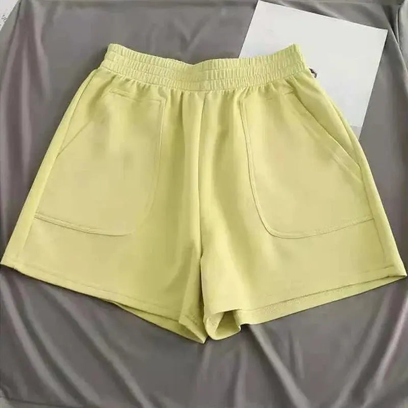 High Waist Pants With Pocket Yoga Shorts Women Sports Short Bottoms - Blade & Thread
