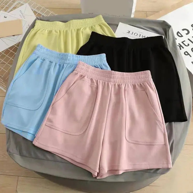 High Waist Pants With Pocket Yoga Shorts Women Sports Short Bottoms nowadaysfashion