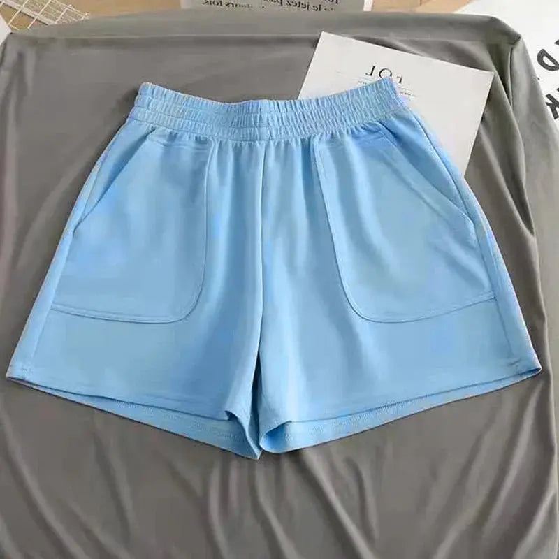 High Waist Pants With Pocket Yoga Shorts Women Sports Short Bottoms - Blade & Thread