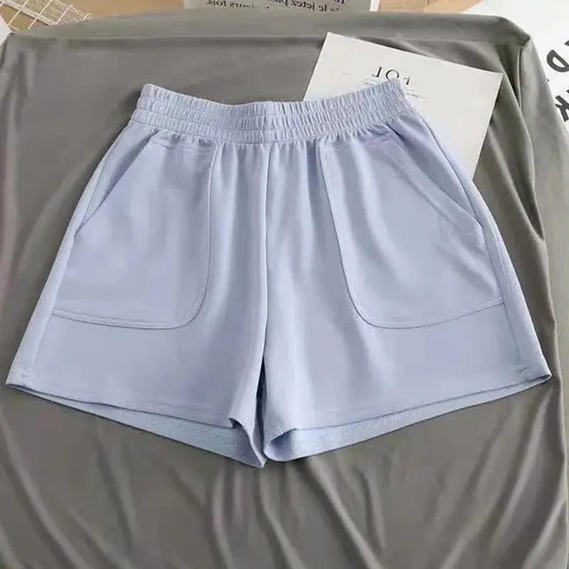 High Waist Pants With Pocket Yoga Shorts Women Sports Short Bottoms - Blade & Thread