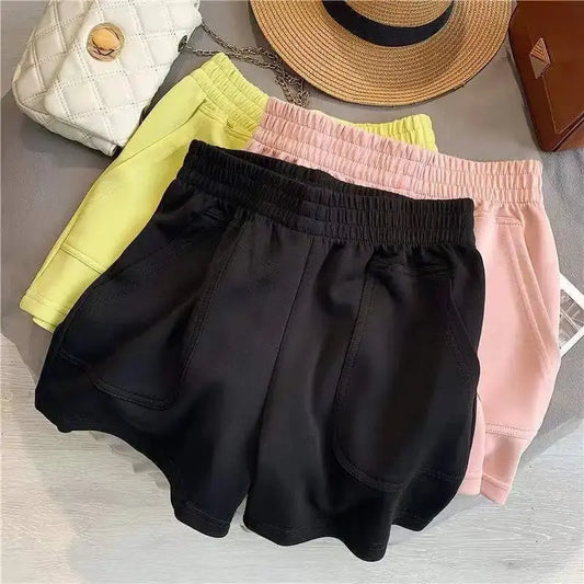 High Waist Pants With Pocket Yoga Shorts Women Sports Short Bottoms - Blade & Thread