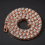 Hip Hop 1 Row Alloy Tennis Chain Necklace nowadaysfashion