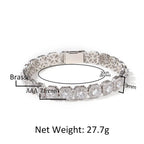 Hip-hop 9mm zircon-encrusted rock candy bracelet nowadaysfashion
