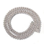 Hip-hop bar-style Cuban zircon-encrusted necklace nowadaysfashion