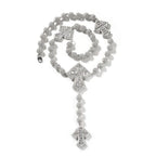 Hip Hop Beaded Zirconia Cross Necklace nowadaysfashion