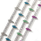 Hip-hop Black Panther zircon tennis chain nowadaysfashion