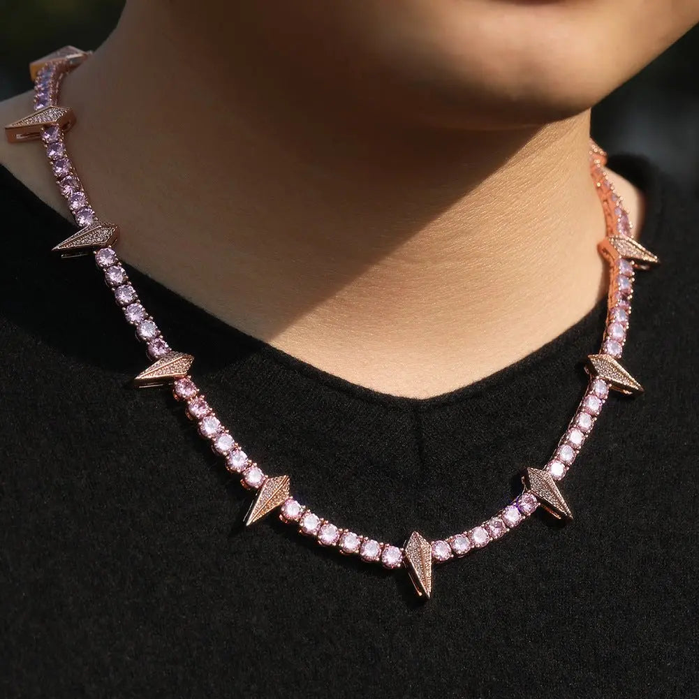 Hip-hop Black Panther zircon tennis chain - Blade & Thread