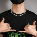 Hip-hop Black Panther zircon tennis chain nowadaysfashion