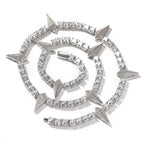 Hip-hop Black Panther zircon tennis chain nowadaysfashion
