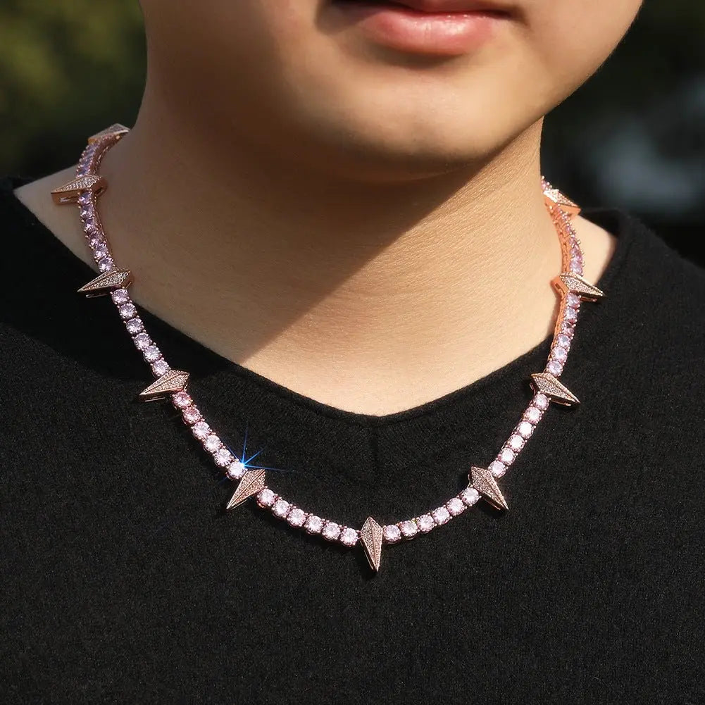Hip-hop Black Panther zircon tennis chain nowadaysfashion