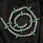 Hip-hop Black Panther zircon tennis chain nowadaysfashion