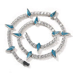 Hip-hop Black Panther zircon tennis chain nowadaysfashion