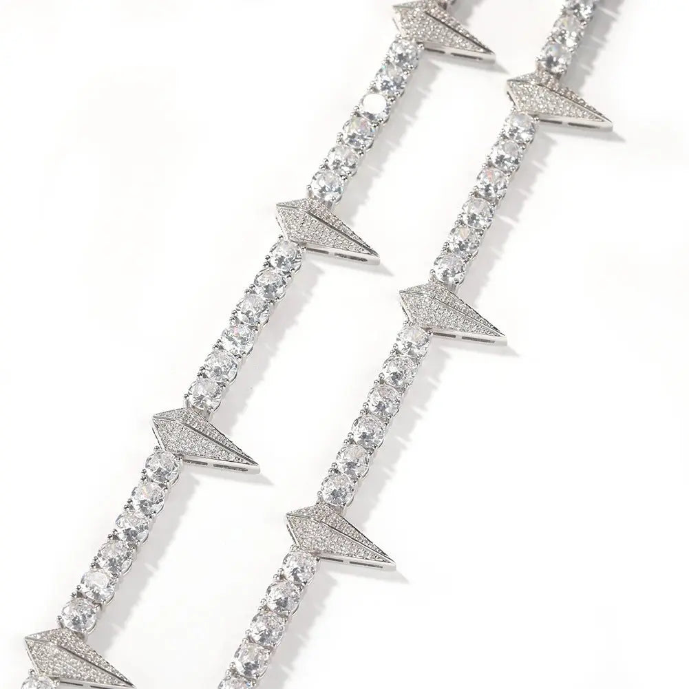 Hip-hop Black Panther zircon tennis chain - Blade & Thread