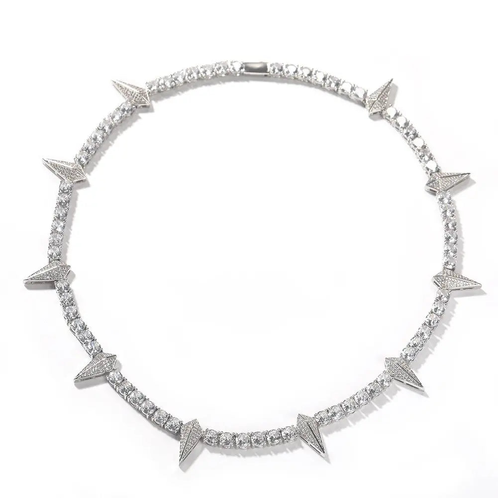 Hip-hop Black Panther zircon tennis chain nowadaysfashion