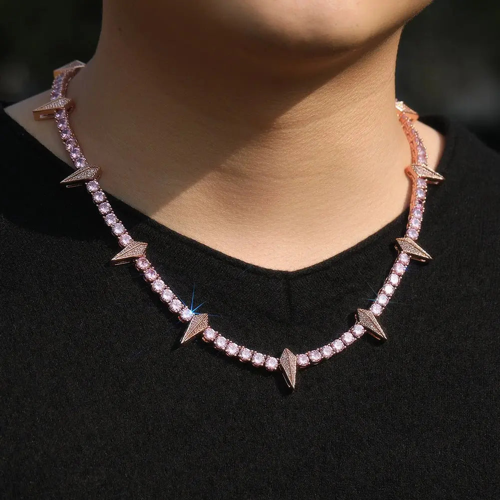 Hip-hop Black Panther zircon tennis chain - Blade & Thread