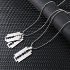 Hip Hop Blade Pendant Necklaces Razor Necklace nowadaysfashion