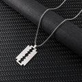 Hip Hop Blade Pendant Necklaces Razor Necklace nowadaysfashion