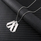 Hip Hop Blade Pendant Necklaces Razor Necklace nowadaysfashion