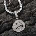 Hip-hop cartoon zircon spiky-head avatar necklace nowadaysfashion