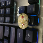 Hip-hop creative owl zircon-encrusted ring nowadaysfashion