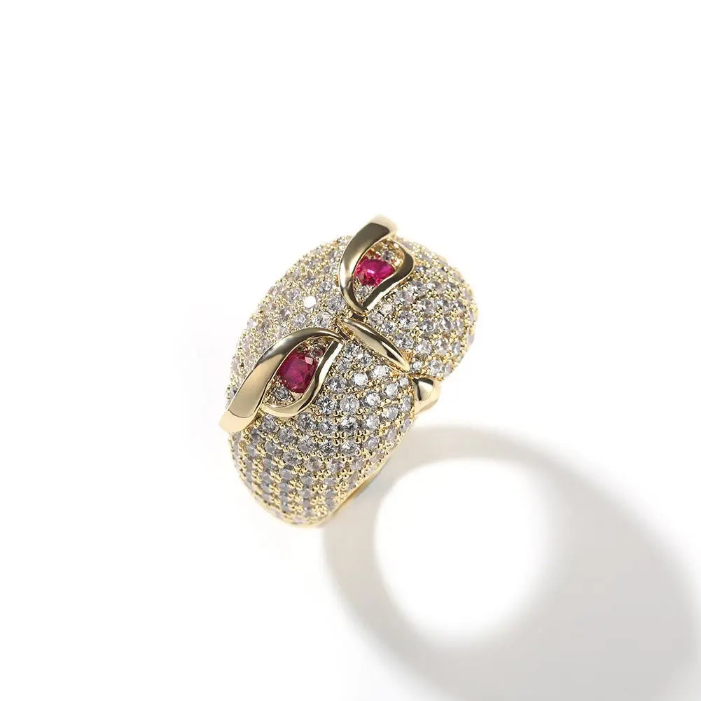 Hip-hop creative owl zircon-encrusted ring - Blade & Thread