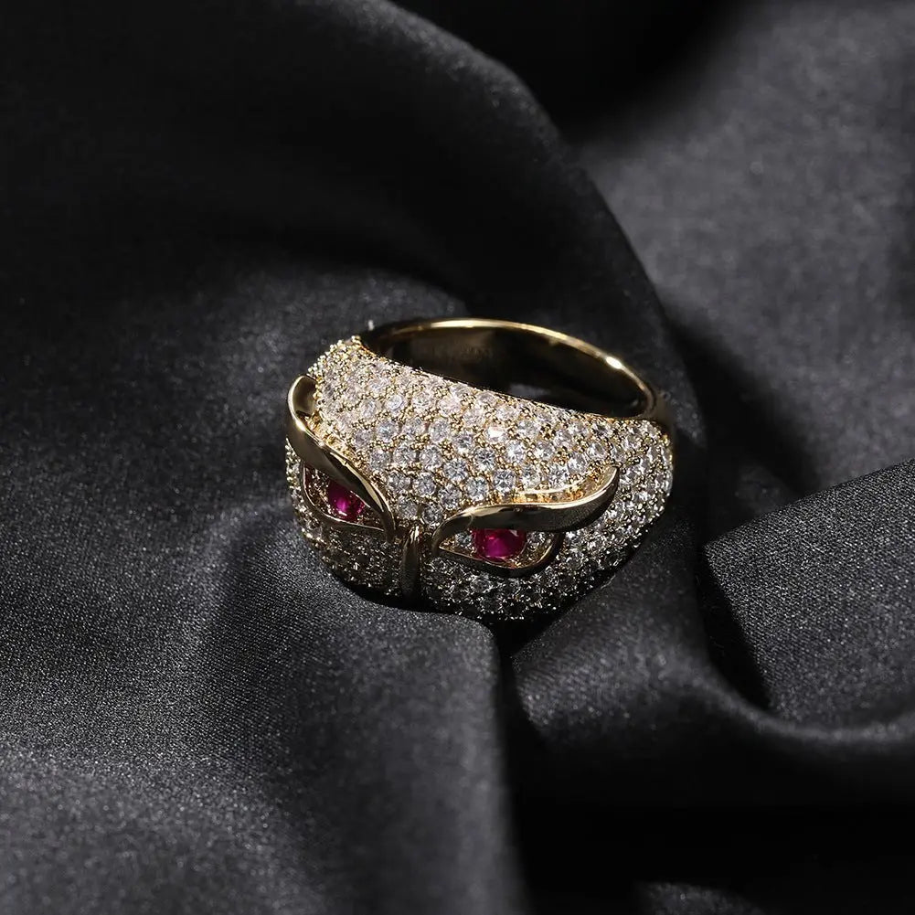 Hip-hop creative owl zircon-encrusted ring - Blade & Thread