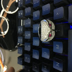 Hip-hop creative owl zircon-encrusted ring nowadaysfashion