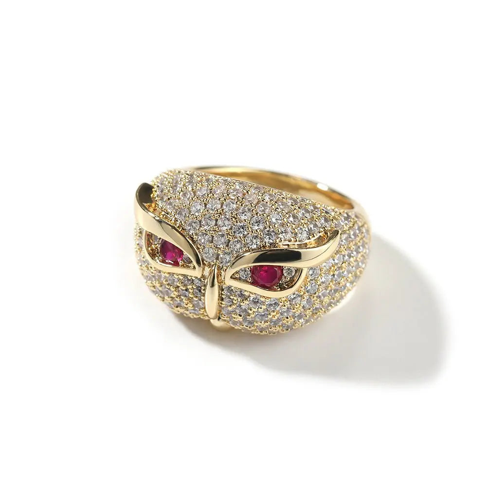 Hip-hop creative owl zircon-encrusted ring - Blade & Thread
