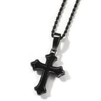 Hip-hop cross-shaped diamond Cubic Zirconia necklace nowadaysfashion