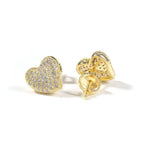 Hip Hop diamond-encrusted 925 silver stud earrings nowadaysfashion
