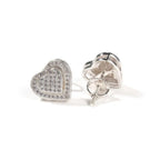 Hip Hop diamond-encrusted 925 silver stud earrings nowadaysfashion