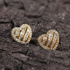 Hip Hop diamond-encrusted 925 silver stud earrings nowadaysfashion