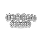 Hip-hop diamond-encrusted and gold-plated teeth grillz nowadaysfashion
