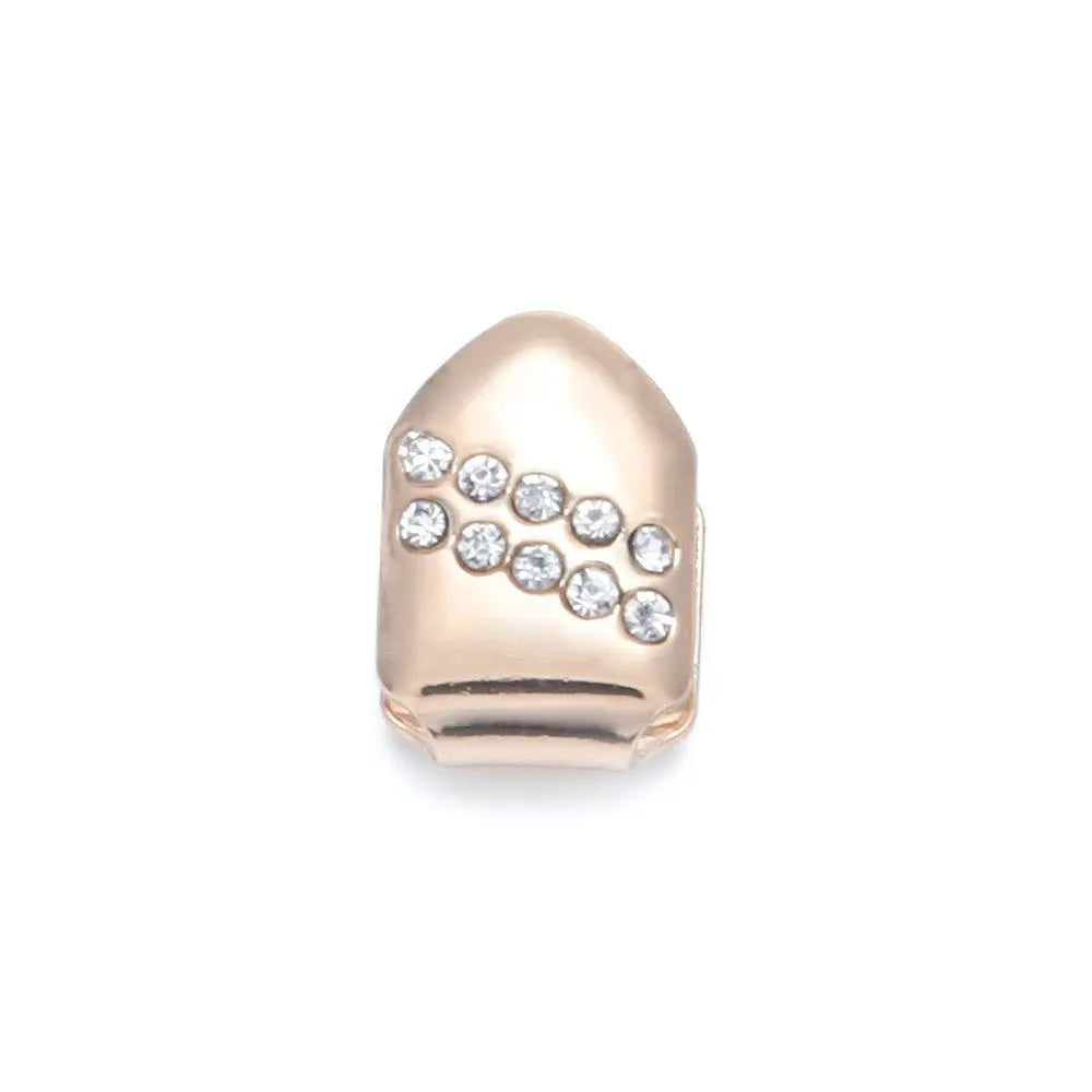 Hip-hop diamond-encrusted and gold-plated teeth grillz nowadaysfashion