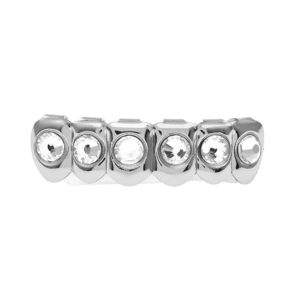 Hip-hop diamond-encrusted and gold-plated teeth grillz - Blade & Thread