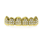Hip-hop diamond-encrusted and gold-plated teeth grillz nowadaysfashion