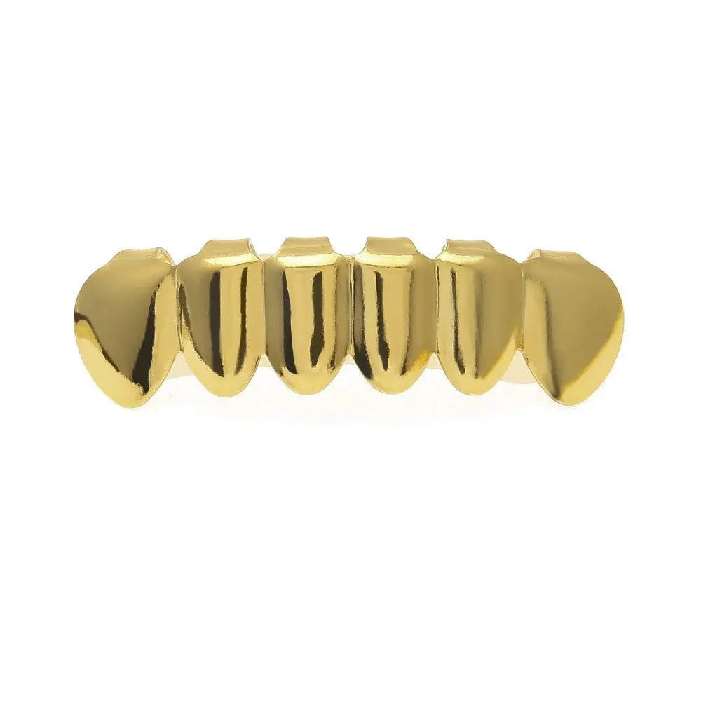Hip-hop diamond-encrusted and gold-plated teeth grillz - Blade & Thread
