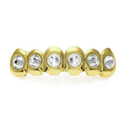 Hip-hop diamond-encrusted and gold-plated teeth grillz nowadaysfashion