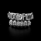 Hip-hop diamond-encrusted and gold-plated teeth grillz nowadaysfashion