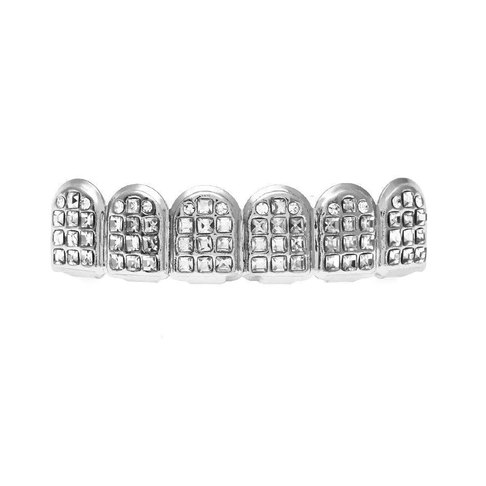 Hip-hop diamond-encrusted and gold-plated teeth grillz - Blade & Thread