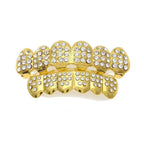 Hip-hop diamond-encrusted and gold-plated teeth grillz nowadaysfashion