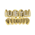 Hip-hop diamond-encrusted and gold-plated teeth grillz nowadaysfashion