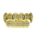 Hip-hop diamond-encrusted and gold-plated teeth grillz nowadaysfashion