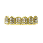 Hip-hop diamond-encrusted and gold-plated teeth grillz nowadaysfashion