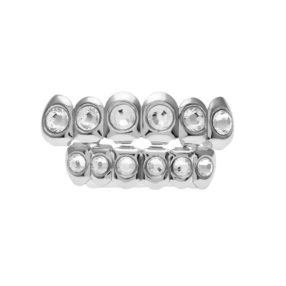 Hip-hop diamond-encrusted and gold-plated teeth grillz - Blade & Thread