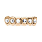 Hip-hop diamond-encrusted and gold-plated teeth grillz nowadaysfashion