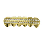 Hip-hop diamond-encrusted and gold-plated teeth grillz nowadaysfashion