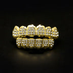 Hip-hop diamond-encrusted and gold-plated teeth grillz nowadaysfashion